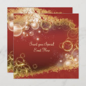 Invitation Élégante fête de Noël (Devant / Derrière)