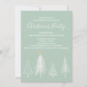 Invitation Élégante fête de Noël au bureau de l'entreprise (Devant)