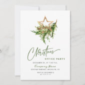 Invitation Élégante fête de Noël corporative (Devant)