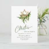 Invitation Élégante fête de Noël corporative (Debout devant)