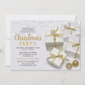 Invitation Élégante fête de Noël d'entreprise (Devant)