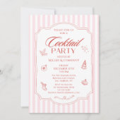 Invitation Élégante fête de Noël d'entreprise (Devant)