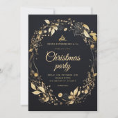 Invitation Élégante fête de Noël d'entreprise moderne (Devant)