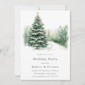 Invitation Élégante Fête de Noël d'entreprise moderne (Devant)
