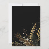 Invitation Élégante fête de Noël Festive Vacances vertes (Dos)