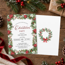 Élégante Fête de Noël Poinsettia de Verdure