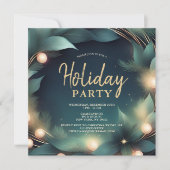 Invitation Elégante Fête de Vacances d'Entreprise Moderne (Devant)