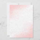 Invitation Elégante Fête des mariées Aquarelle Gâteau et Fleu (Dos)