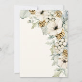 Invitation Elégante Fête des mariées bleue (Dos)