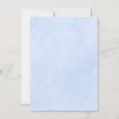 Invitation Elégante Fête des mariées Blue Magnolia (Dos)