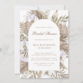 Invitation Elégante Fête des mariées Boho Floral Arch rose & (Devant)