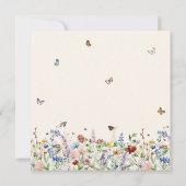 Invitation Elégante Fête des mariées Boho Floral & Butterflie (Dos)