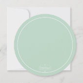 Invitation Élégante Fête des mariées botanique Succulente (Dos)