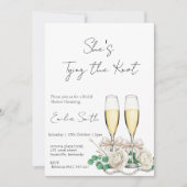 Invitation Elégante Fête des mariées Champagne (Devant)