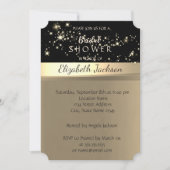 Invitation Élégante Fête des mariées chic brillante (Devant)