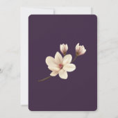 Invitation Élégante Fête des mariées Chic Magnolia (Dos)