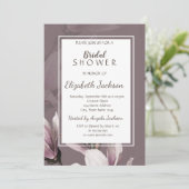 Invitation Élégante Fête des mariées Chic Magnolia (Debout devant)