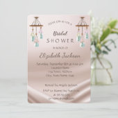 Invitation Élégante Fête des mariées Chic Vent Chimes (Debout devant)