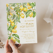 Invitation Élégante Fête des mariées citron