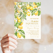 Invitation Élégante Fête des mariées citron