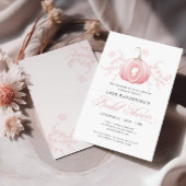 Invitation Élégante Fête des mariées Citrouille