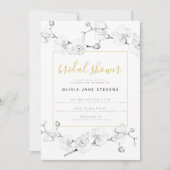 Invitation Élégante Fête des mariées classique classique clas (Devant)