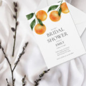 Invitation Elégante Fête des mariées d'agrumes d'aquarelle