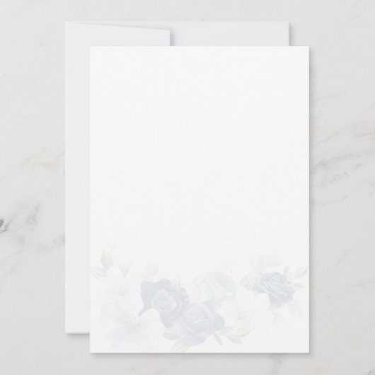 Invitation Élégante Fête des mariées d'aquarelle à script flo (Dos)