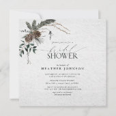 Invitation Elégante Fête des mariées d'aquarelle chic Boho hi (Devant)