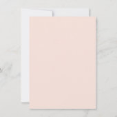 Invitation Elégante Fête des mariées d'aquarelle de printemps (Dos)