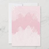 Invitation Elégante Fête des mariées d'aquarelle rose pâle (Dos)