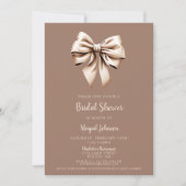 Invitation Élégante Fête des mariées de boîte de coquette Bro (Devant)