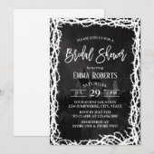 Invitation Elégante Fête des mariées de cadre Fairy Castle Th (Devant / Derrière)