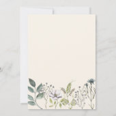 Invitation Élégante Fête des mariées de calligraphie Fleur sa (Dos)