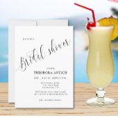 Invitation Élégante Fête des mariées de calligraphie minimali