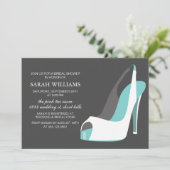 Invitation Elégante Fête des mariées de chaussures blanches e (Debout devant)