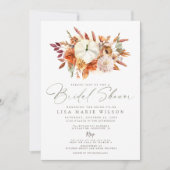 Invitation Elégante Fête des mariées de chute des Citrouilles (Devant)