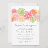Invitation Elégante Fête des mariées de Citrus de Squeeze (Devant)
