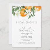 Invitation Élégante Fête des mariées de feuillage en fleurs o (Devant)