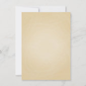 Invitation Élégante Fête des mariées de la lune de récolte d' (Dos)