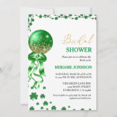 Invitation Élégante Fête des mariées de la Saint Patrick Sham (Devant)