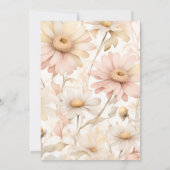 Invitation Elégante Fête des mariées de marguerite aquarelle (Dos)