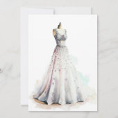 Invitation Élégante Fête des mariées de mariage (Dos)