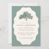 Invitation Élégante Fête des mariées de Mariage du sud du chê (Devant)