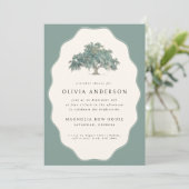 Invitation Élégante Fête des mariées de Mariage du sud du chê (Debout devant)