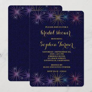 Invitation Elégante Fête des mariées de Parties scintillant B