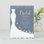 Invitation Elégante Fête des mariées de Parties scintillant b (Debout devant)