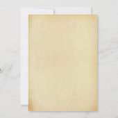 Invitation Elégante Fête des mariées de perles anciennes (Dos)