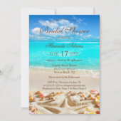 Invitation Elégante Fête des mariées de plage Starfish (Devant)