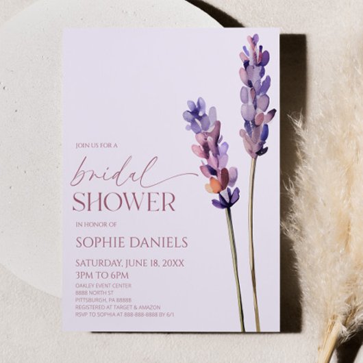 Invitation Élégante Fête des mariées de Plante de la branche 